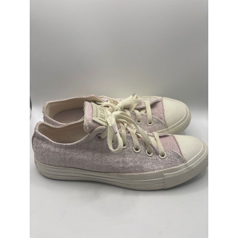 Converse Chuck Taylor All Star Pink Boucle Low Top Sneakers 571356F Womens 8 - Picture 3 of 6